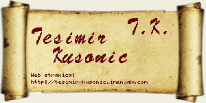 Tešimir Kusonić vizit kartica